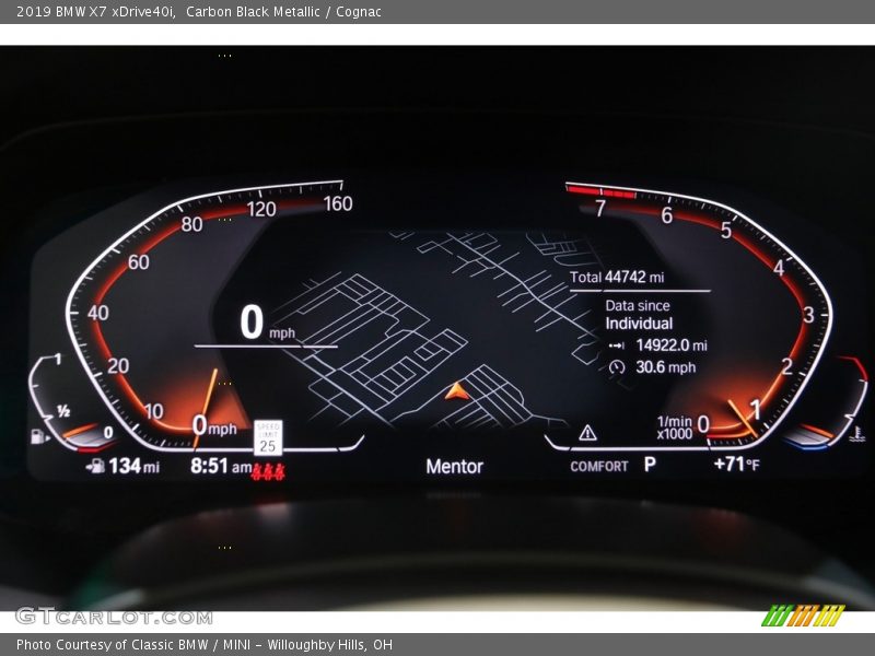 Carbon Black Metallic / Cognac 2019 BMW X7 xDrive40i