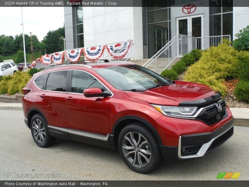 Radiant Red Metallic / Gray 2020 Honda CR-V Touring AWD