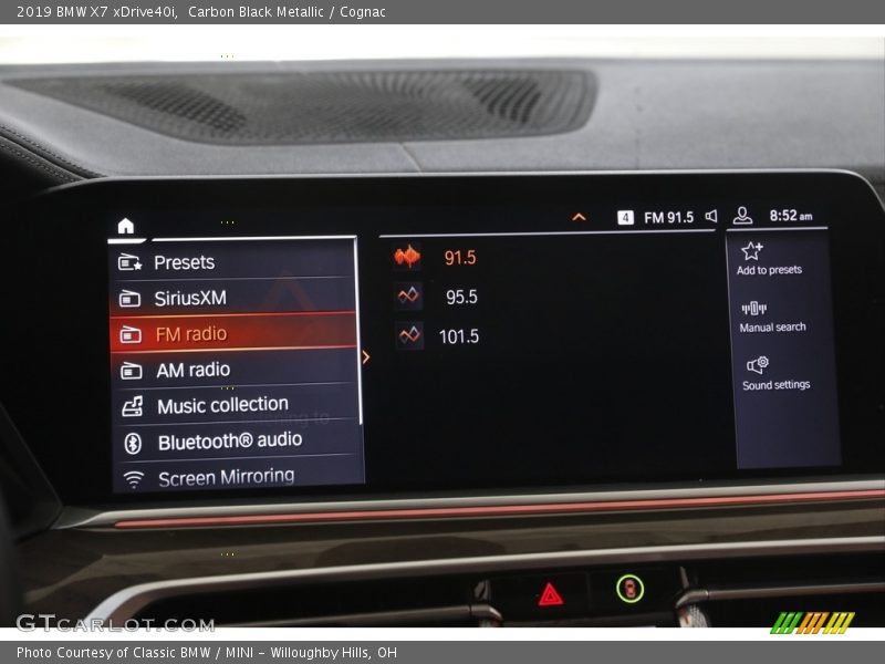 Carbon Black Metallic / Cognac 2019 BMW X7 xDrive40i