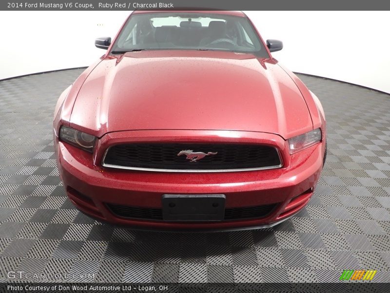 Ruby Red / Charcoal Black 2014 Ford Mustang V6 Coupe