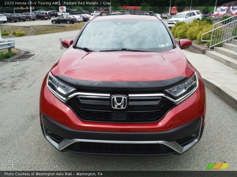 Radiant Red Metallic / Gray 2020 Honda CR-V Touring AWD