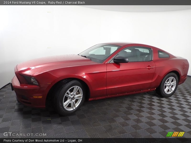 Ruby Red / Charcoal Black 2014 Ford Mustang V6 Coupe