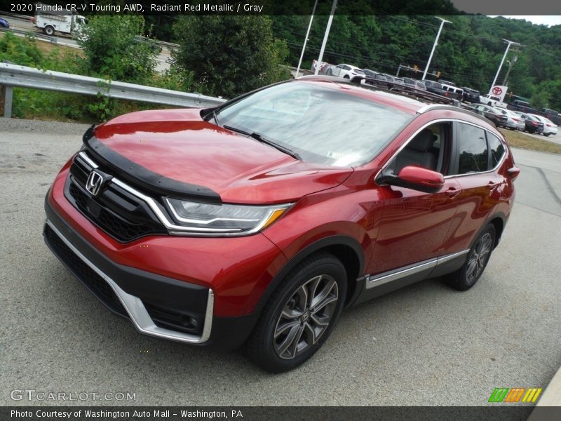 Radiant Red Metallic / Gray 2020 Honda CR-V Touring AWD