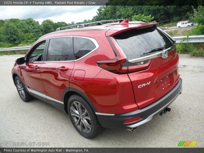 Radiant Red Metallic / Gray 2020 Honda CR-V Touring AWD