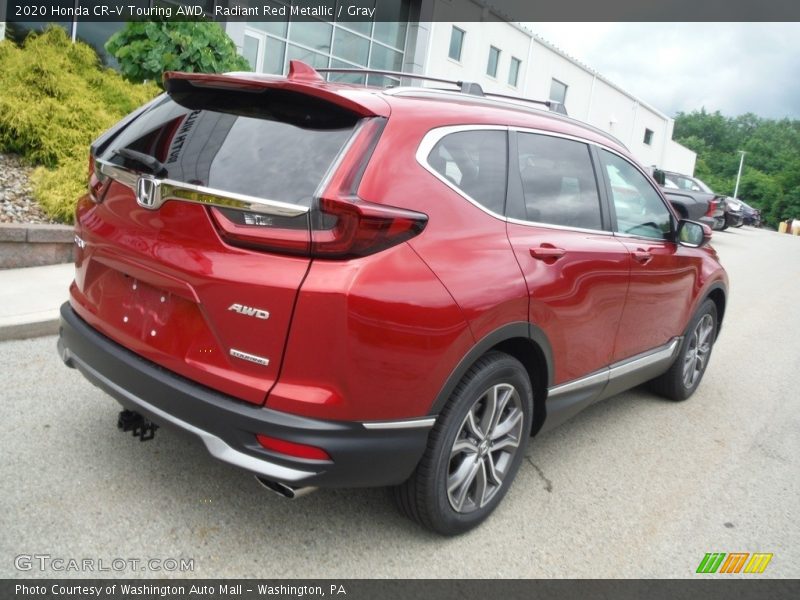 Radiant Red Metallic / Gray 2020 Honda CR-V Touring AWD