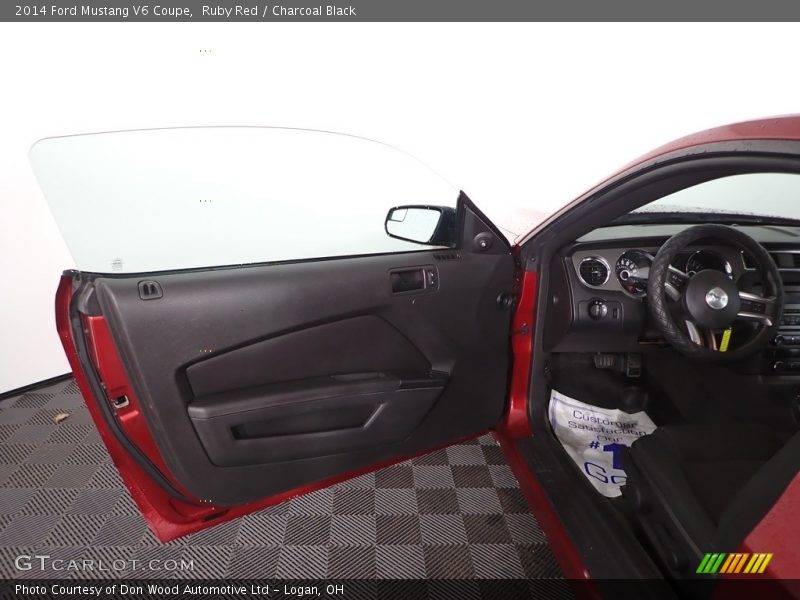 Ruby Red / Charcoal Black 2014 Ford Mustang V6 Coupe