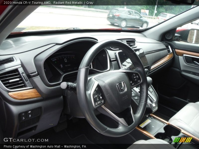 Radiant Red Metallic / Gray 2020 Honda CR-V Touring AWD