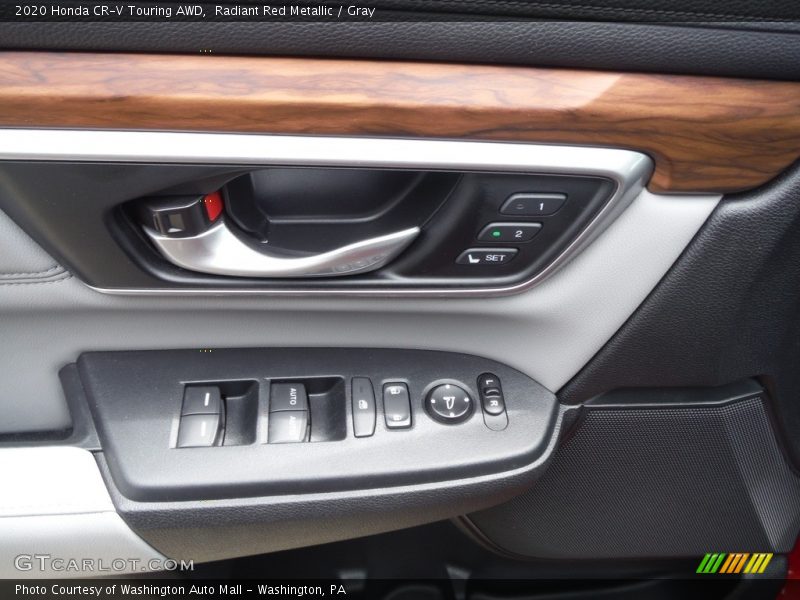 Radiant Red Metallic / Gray 2020 Honda CR-V Touring AWD