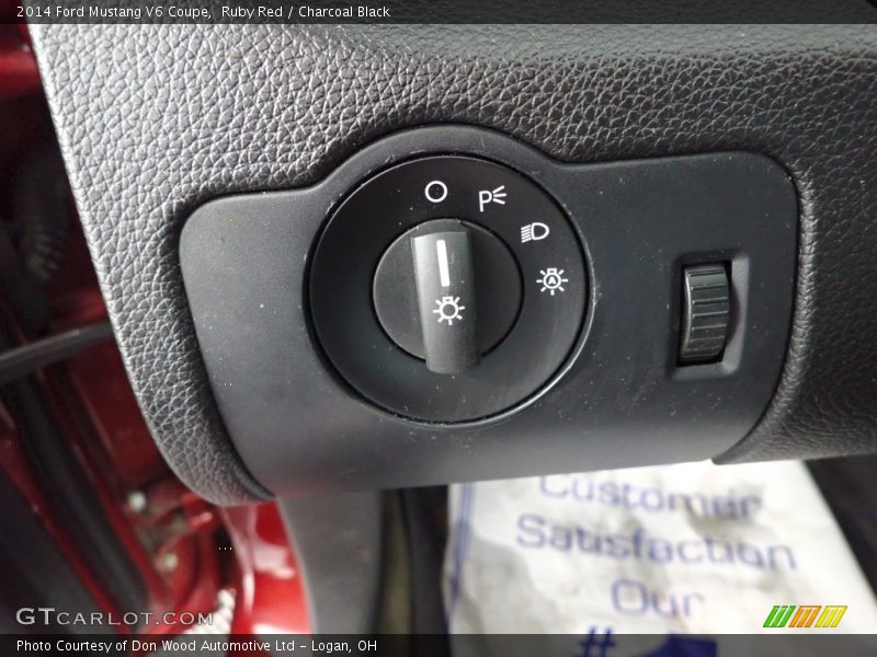 Ruby Red / Charcoal Black 2014 Ford Mustang V6 Coupe