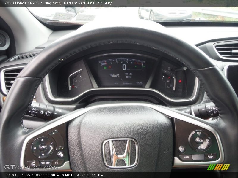 Radiant Red Metallic / Gray 2020 Honda CR-V Touring AWD