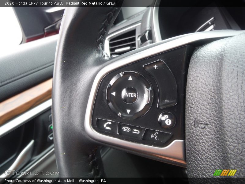 Radiant Red Metallic / Gray 2020 Honda CR-V Touring AWD