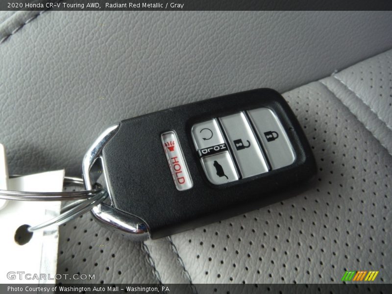Radiant Red Metallic / Gray 2020 Honda CR-V Touring AWD