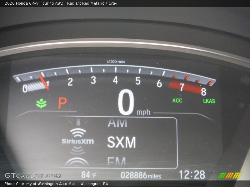 Radiant Red Metallic / Gray 2020 Honda CR-V Touring AWD