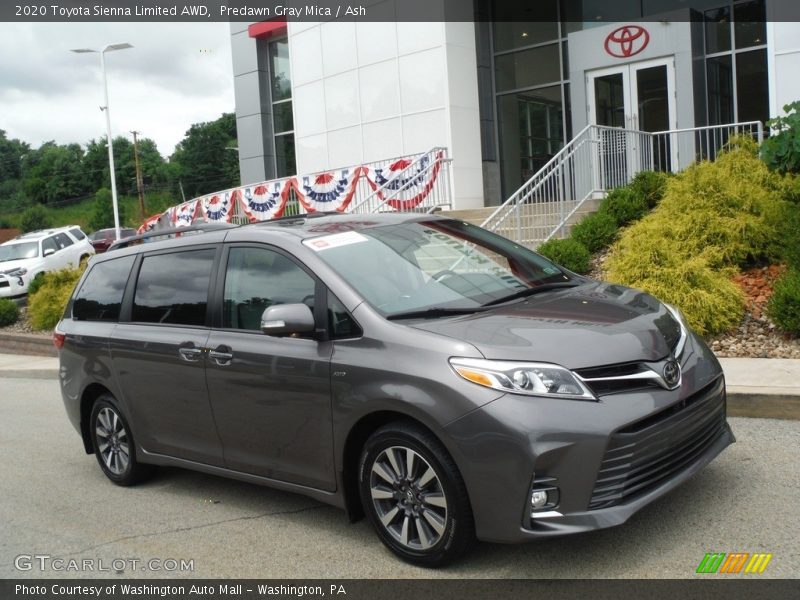 Predawn Gray Mica / Ash 2020 Toyota Sienna Limited AWD