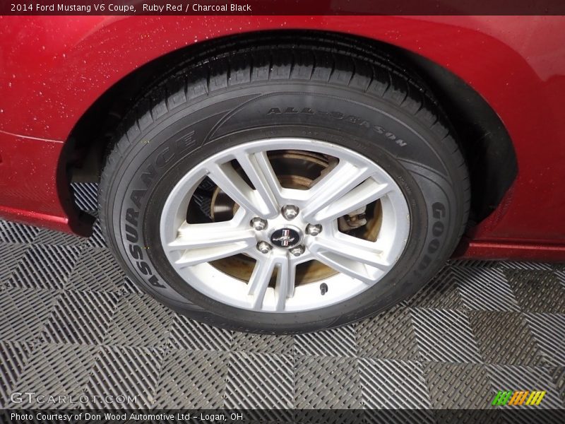Ruby Red / Charcoal Black 2014 Ford Mustang V6 Coupe