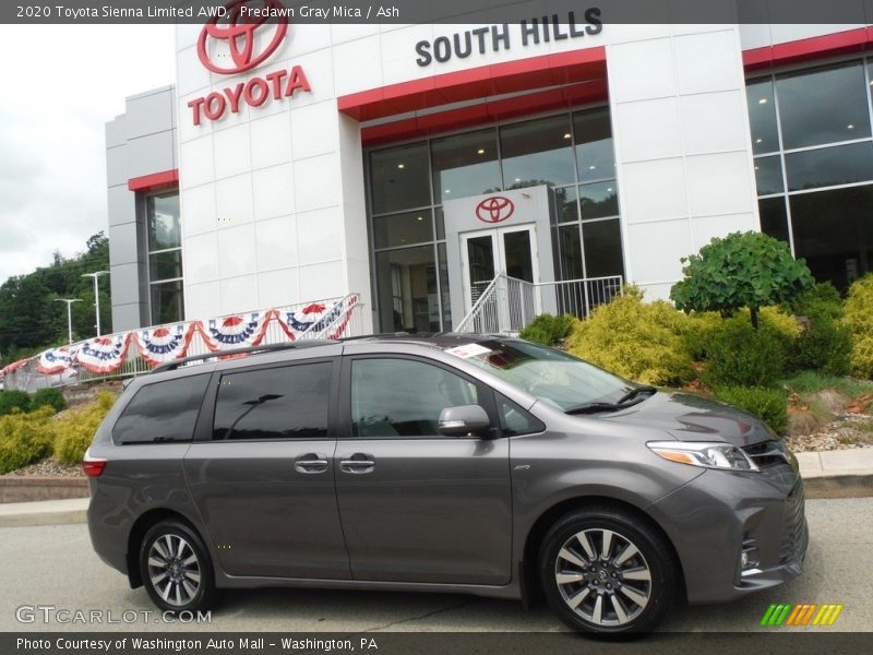 Predawn Gray Mica / Ash 2020 Toyota Sienna Limited AWD