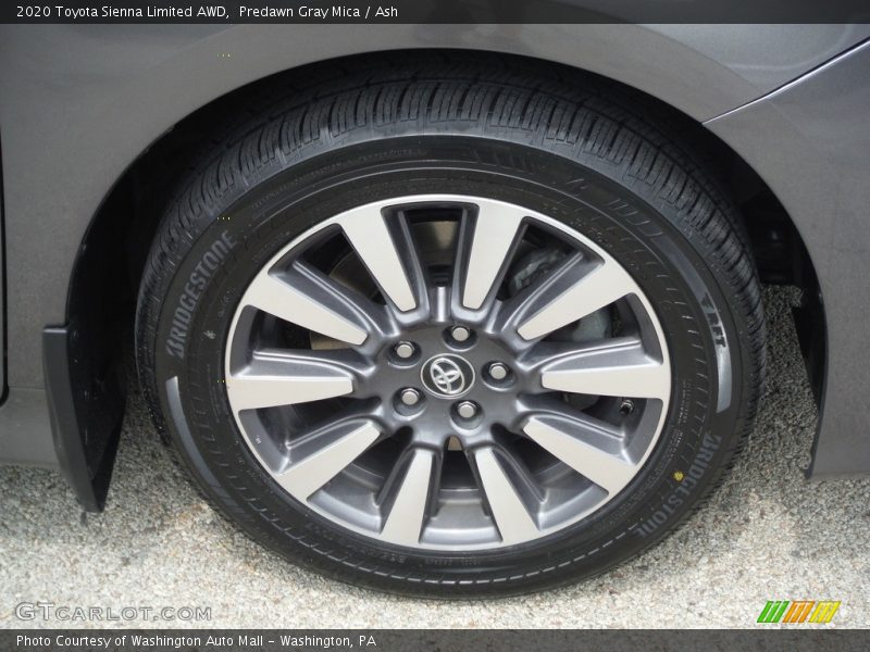 Predawn Gray Mica / Ash 2020 Toyota Sienna Limited AWD