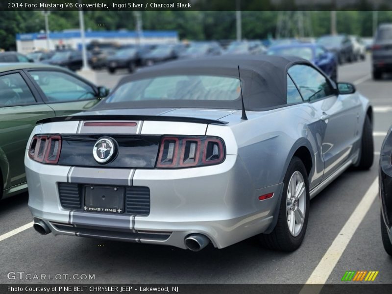Ingot Silver / Charcoal Black 2014 Ford Mustang V6 Convertible