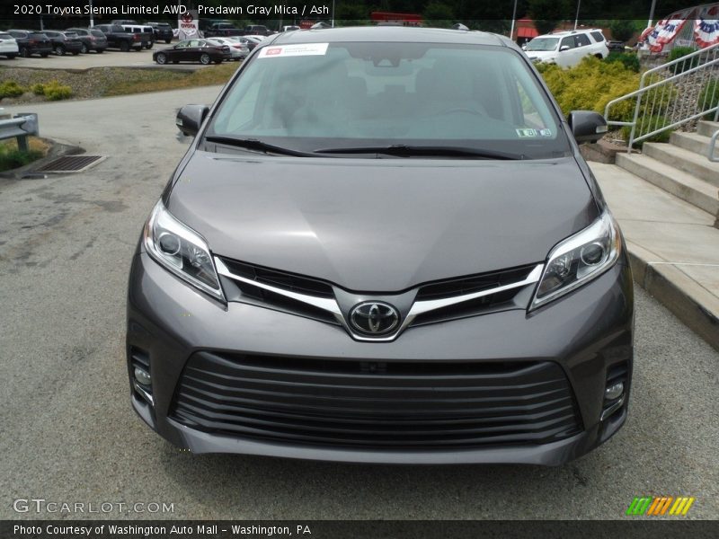 Predawn Gray Mica / Ash 2020 Toyota Sienna Limited AWD