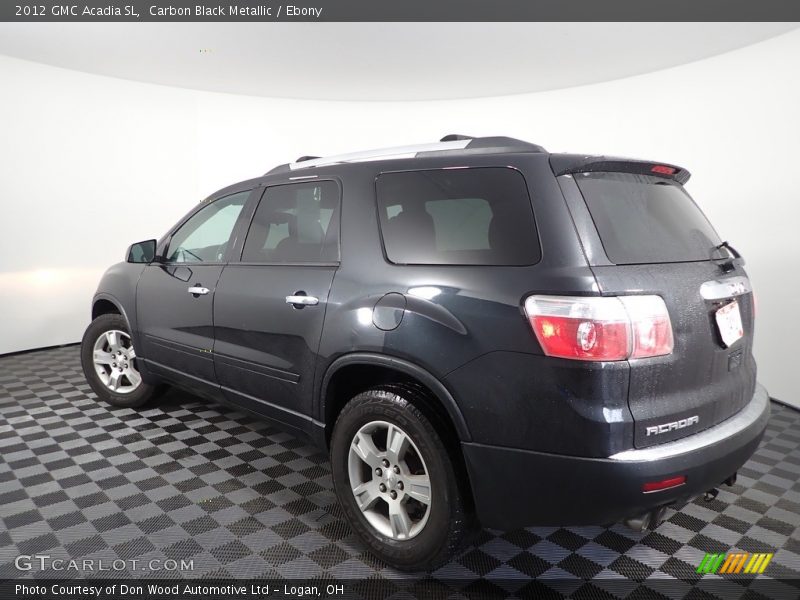Carbon Black Metallic / Ebony 2012 GMC Acadia SL