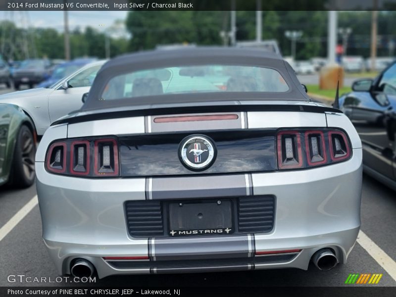 Ingot Silver / Charcoal Black 2014 Ford Mustang V6 Convertible