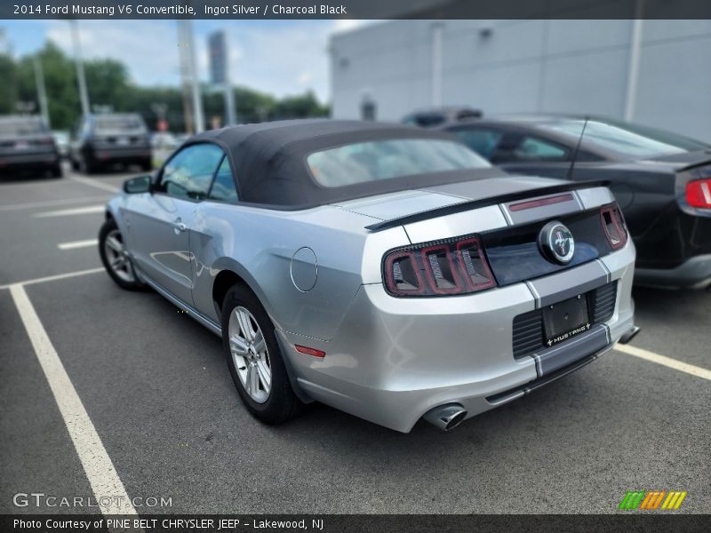 Ingot Silver / Charcoal Black 2014 Ford Mustang V6 Convertible