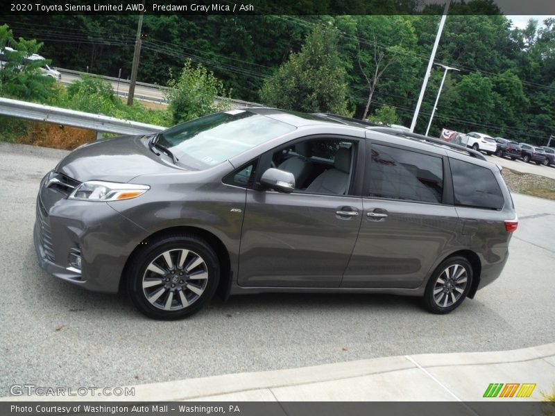 Predawn Gray Mica / Ash 2020 Toyota Sienna Limited AWD