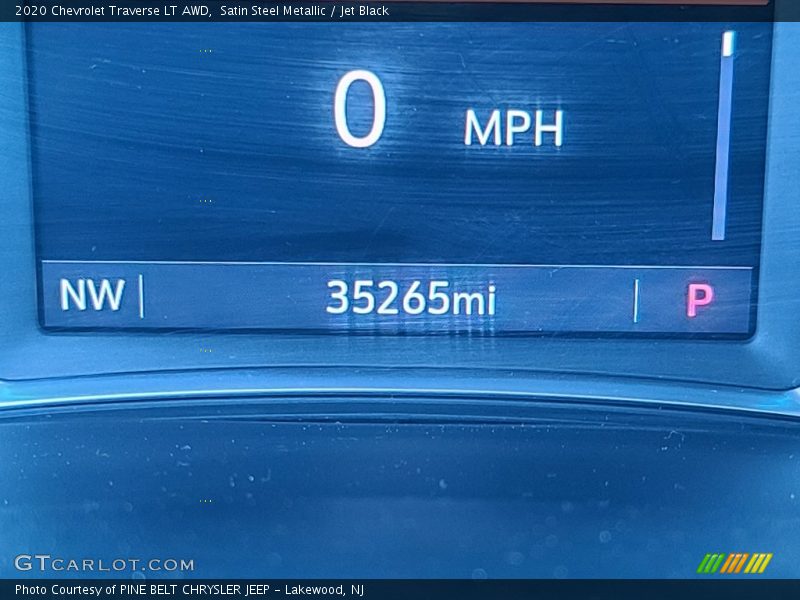 Satin Steel Metallic / Jet Black 2020 Chevrolet Traverse LT AWD