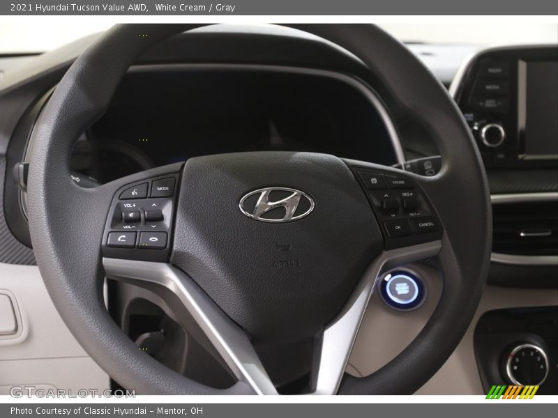White Cream / Gray 2021 Hyundai Tucson Value AWD