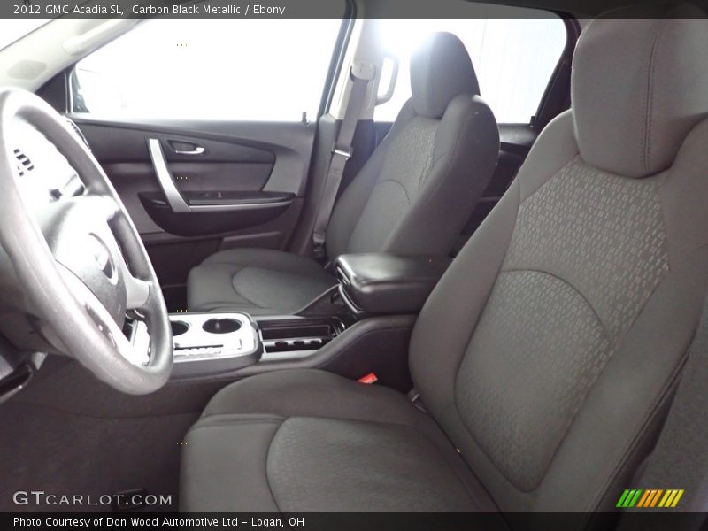 Carbon Black Metallic / Ebony 2012 GMC Acadia SL