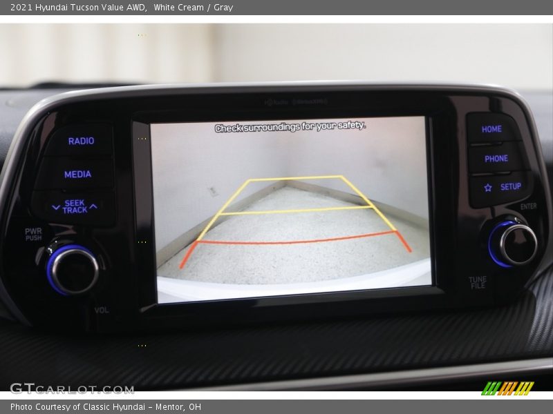 White Cream / Gray 2021 Hyundai Tucson Value AWD