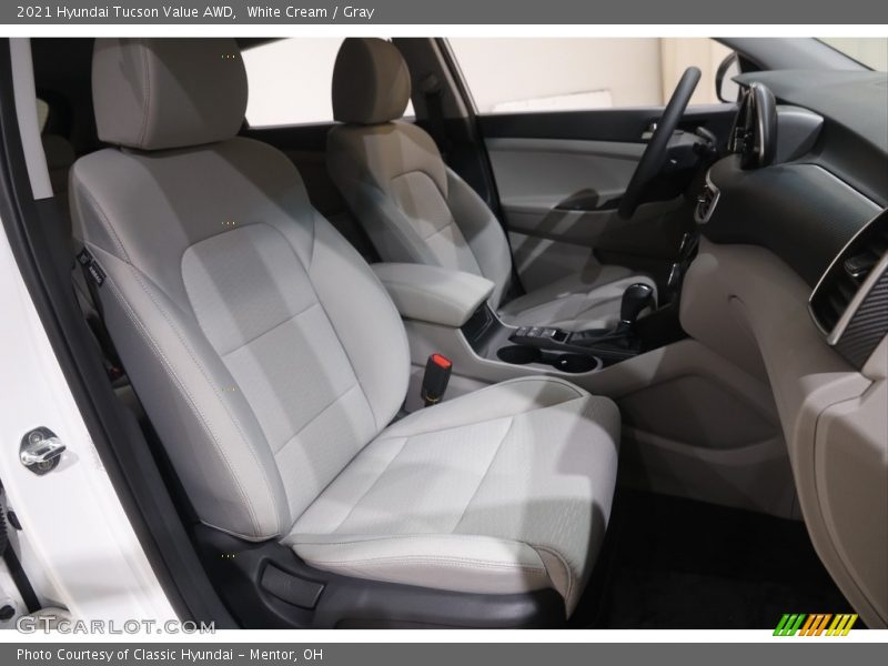 White Cream / Gray 2021 Hyundai Tucson Value AWD