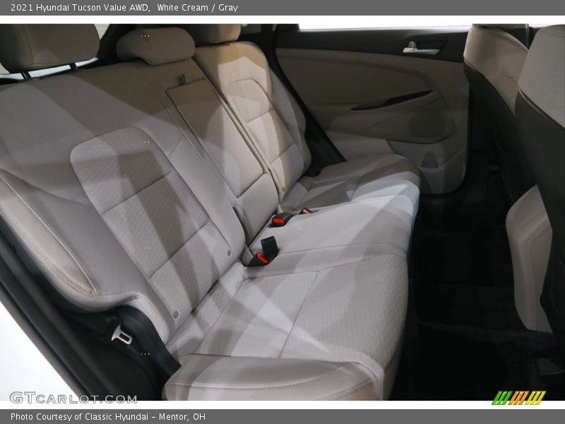 White Cream / Gray 2021 Hyundai Tucson Value AWD