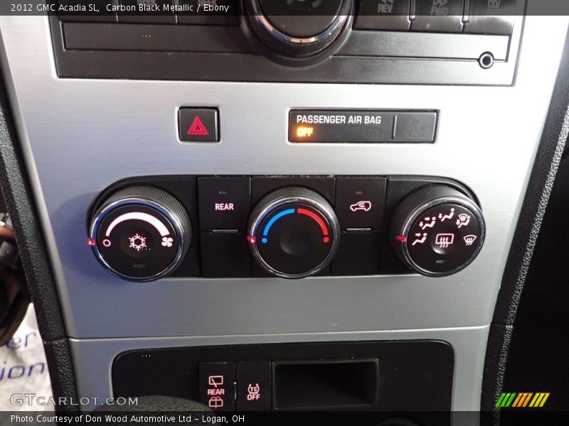 Carbon Black Metallic / Ebony 2012 GMC Acadia SL