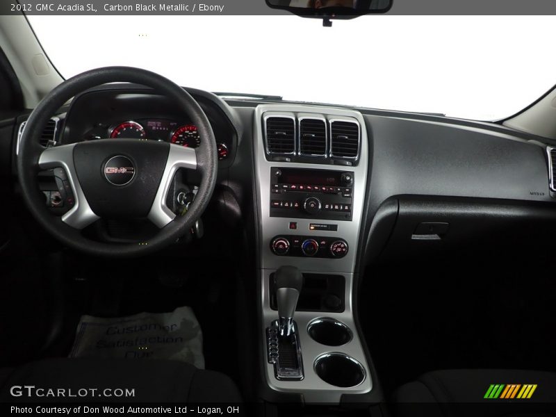 Carbon Black Metallic / Ebony 2012 GMC Acadia SL
