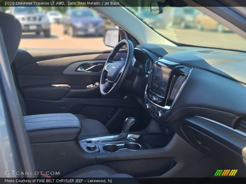 Satin Steel Metallic / Jet Black 2020 Chevrolet Traverse LT AWD