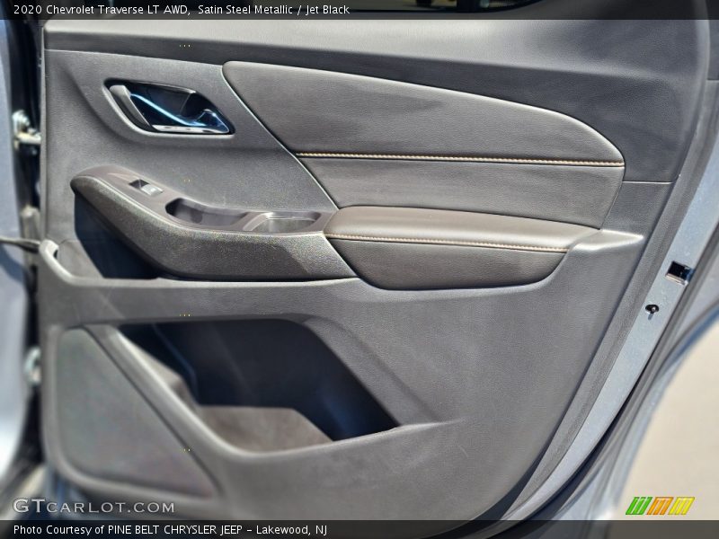 Satin Steel Metallic / Jet Black 2020 Chevrolet Traverse LT AWD