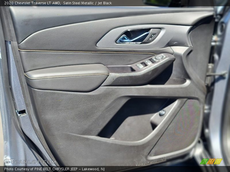 Satin Steel Metallic / Jet Black 2020 Chevrolet Traverse LT AWD