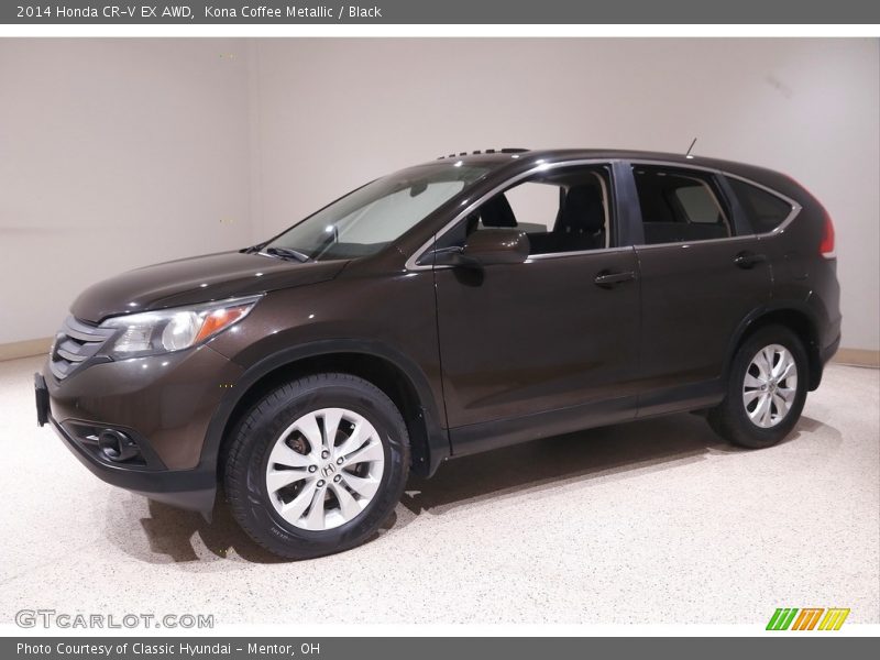 Kona Coffee Metallic / Black 2014 Honda CR-V EX AWD