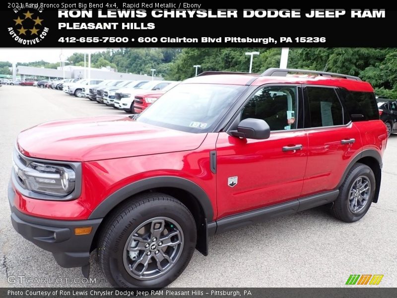 Rapid Red Metallic / Ebony 2021 Ford Bronco Sport Big Bend 4x4