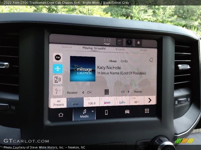 Bright White / Black/Diesel Gray 2022 Ram 2500 Tradesman Crew Cab Chassis 4x4