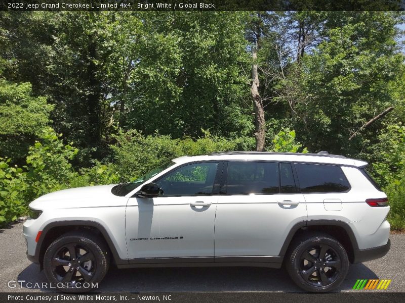 Bright White / Global Black 2022 Jeep Grand Cherokee L Limited 4x4