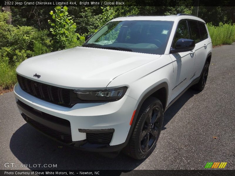 Bright White / Global Black 2022 Jeep Grand Cherokee L Limited 4x4