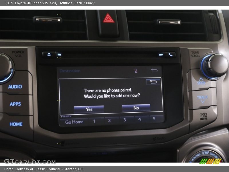 Attitude Black / Black 2015 Toyota 4Runner SR5 4x4