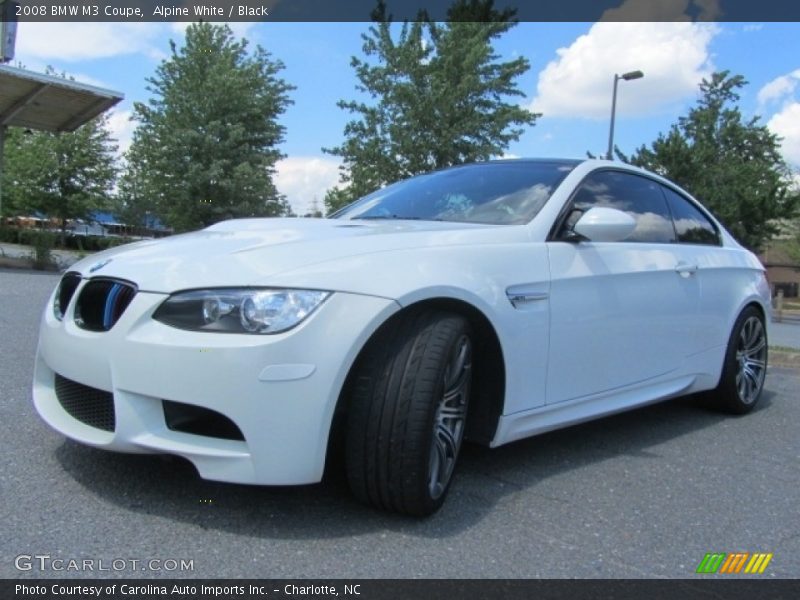 Alpine White / Black 2008 BMW M3 Coupe