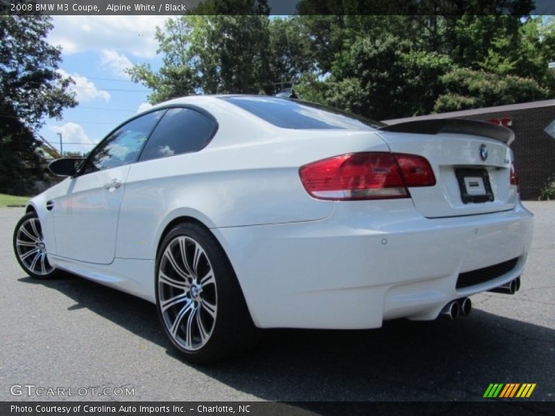 Alpine White / Black 2008 BMW M3 Coupe