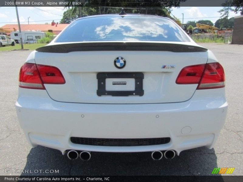 Alpine White / Black 2008 BMW M3 Coupe