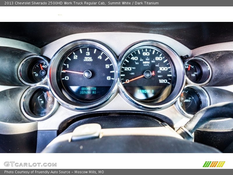 Summit White / Dark Titanium 2013 Chevrolet Silverado 2500HD Work Truck Regular Cab