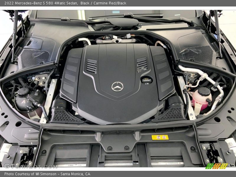  2022 S 580 4Matic Sedan Engine - 4.0 Liter DI biturbo DOHC 32-Valve VVT V8