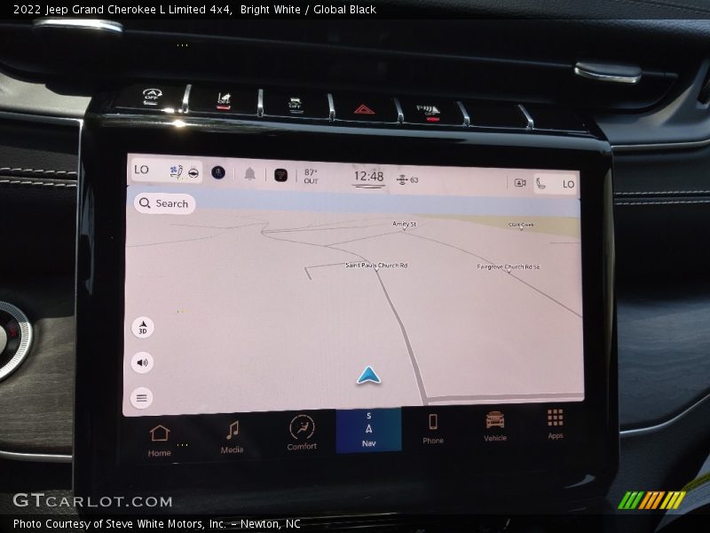 Bright White / Global Black 2022 Jeep Grand Cherokee L Limited 4x4